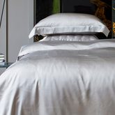 GINGERLIY Šilko patalynė SILVER GREY - SILUETI.shop